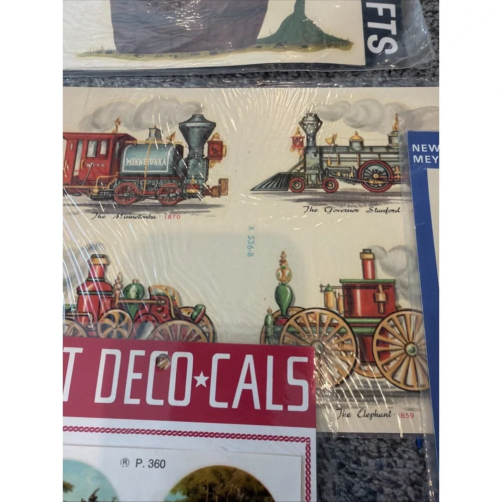 Vintage Meyercord Decals For Arts And Crafts Lot Of 10 Sheets 1960's